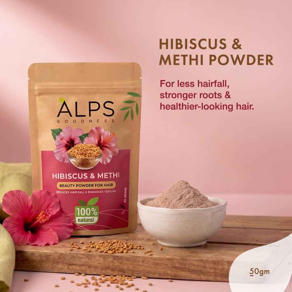 Buy Alps Goodness Hibiscus & Methi Powder(50 gm) - Purplle