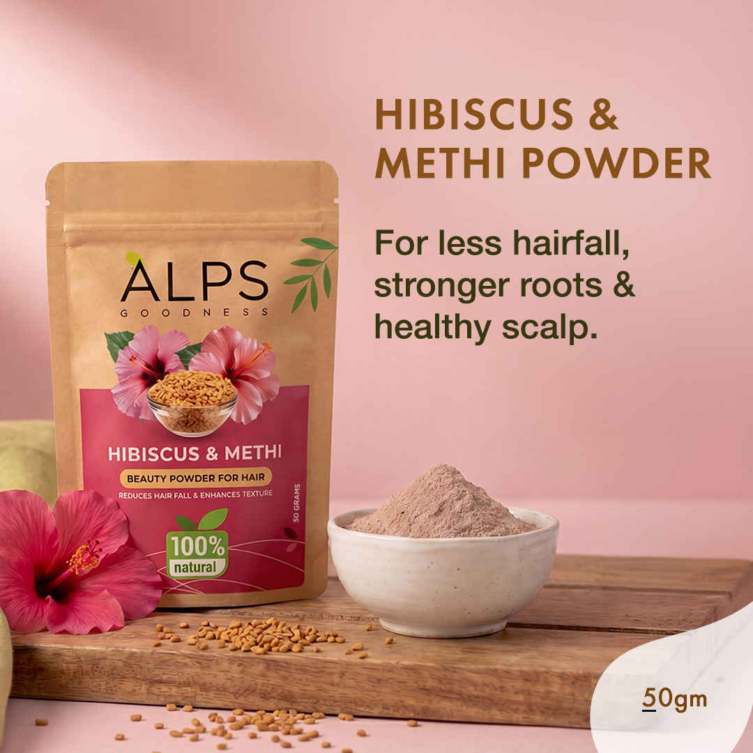 Buy Alps Goodness Hibiscus & Methi Powder(50 gm) - Purplle