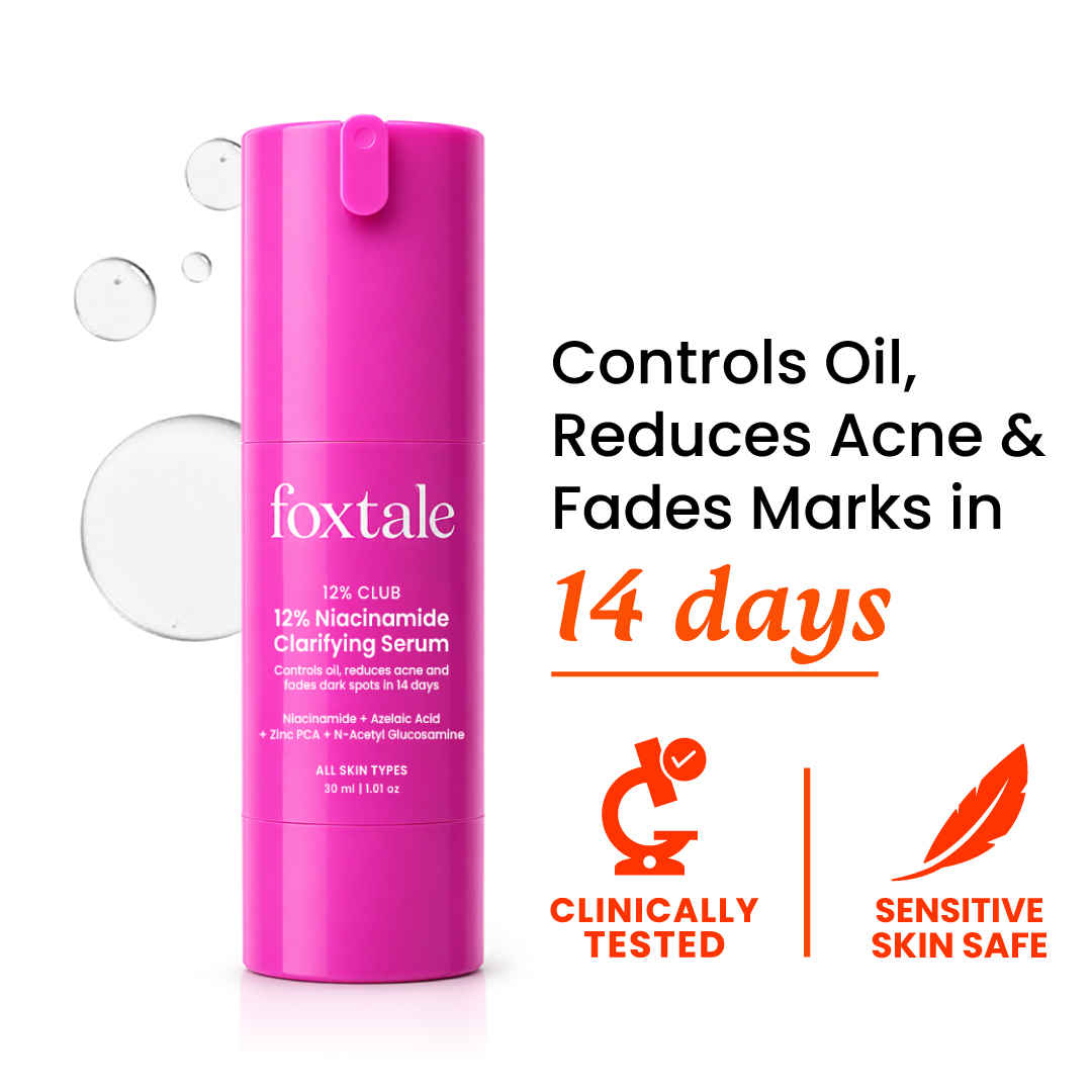 Buy Foxtale 12% Niacinamide Serum with Azelaic Acid for Oil Control & Brightening-30 ml - Purplle