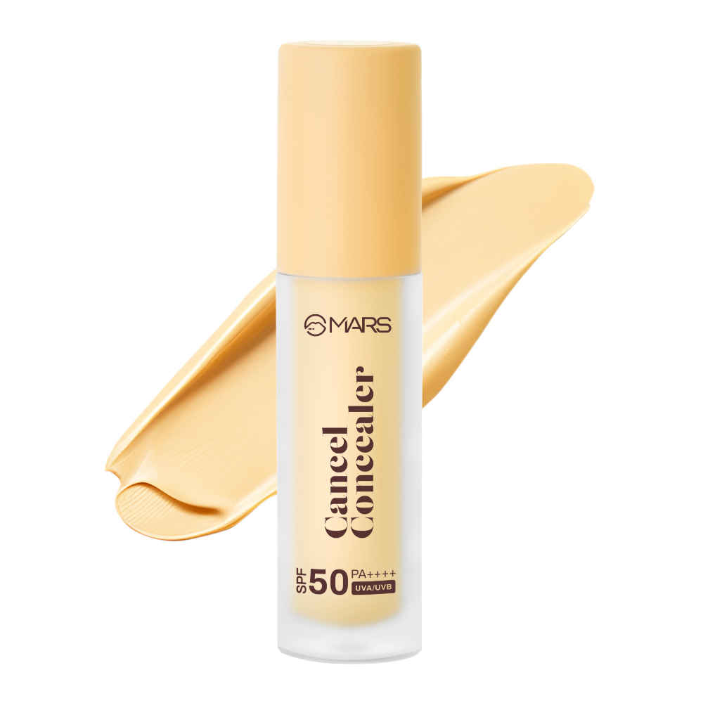 Buy MARS Cancel Concealer for Face Makeup with Radiant Natural Finish | 02-Yellow | 6 ml | Lightweight | Medium to High Coverage | Long-Lasting & Multi-Purpose | Crease Resistant - Purplle