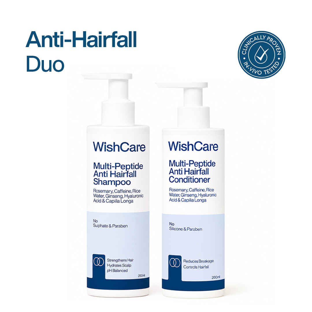 Buy Wishcare Multi Peptide Duo (Shampoo 250 ml + Conditioner 200 ml) - Purplle
