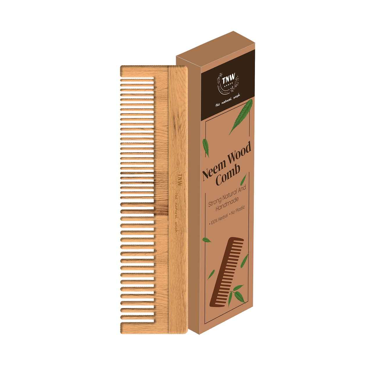 Buy TNW The Natural Wash Neem Wood Comb For Healthy Hair ,1 Pc - Purplle