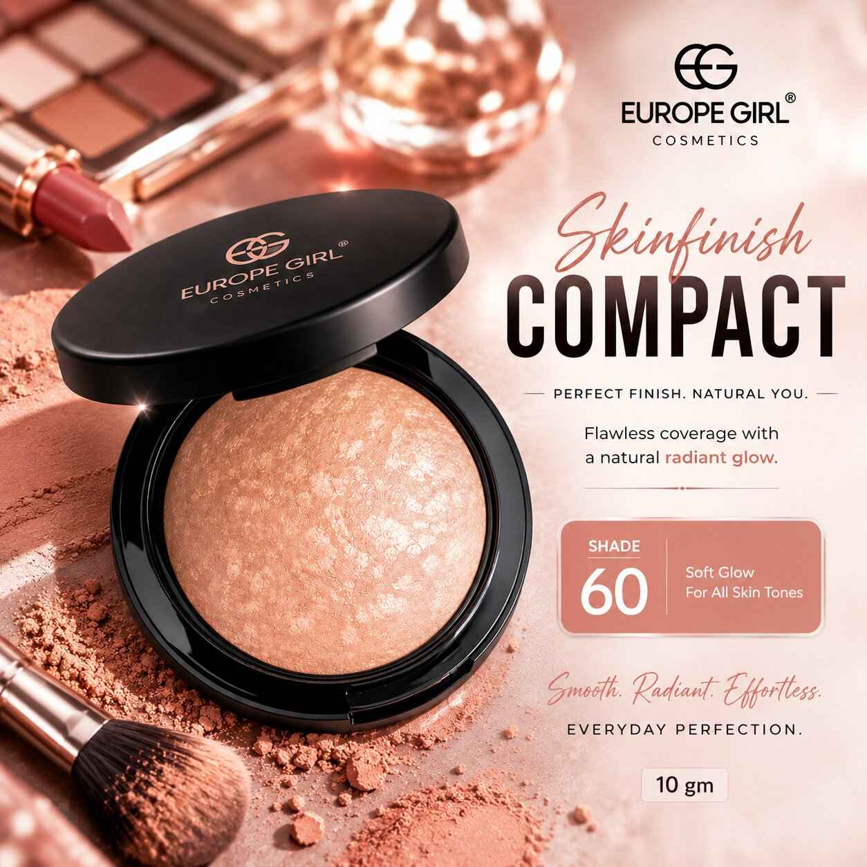 Buy Europe gmirl Cosmetics Skinfinish Compact -70 10 gm - Purplle