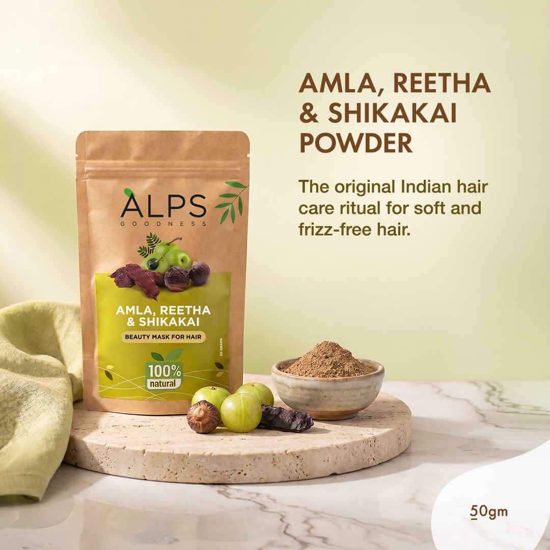 Buy Alps Goodness Amla Reetha & Shikakai(50 gm) - Purplle