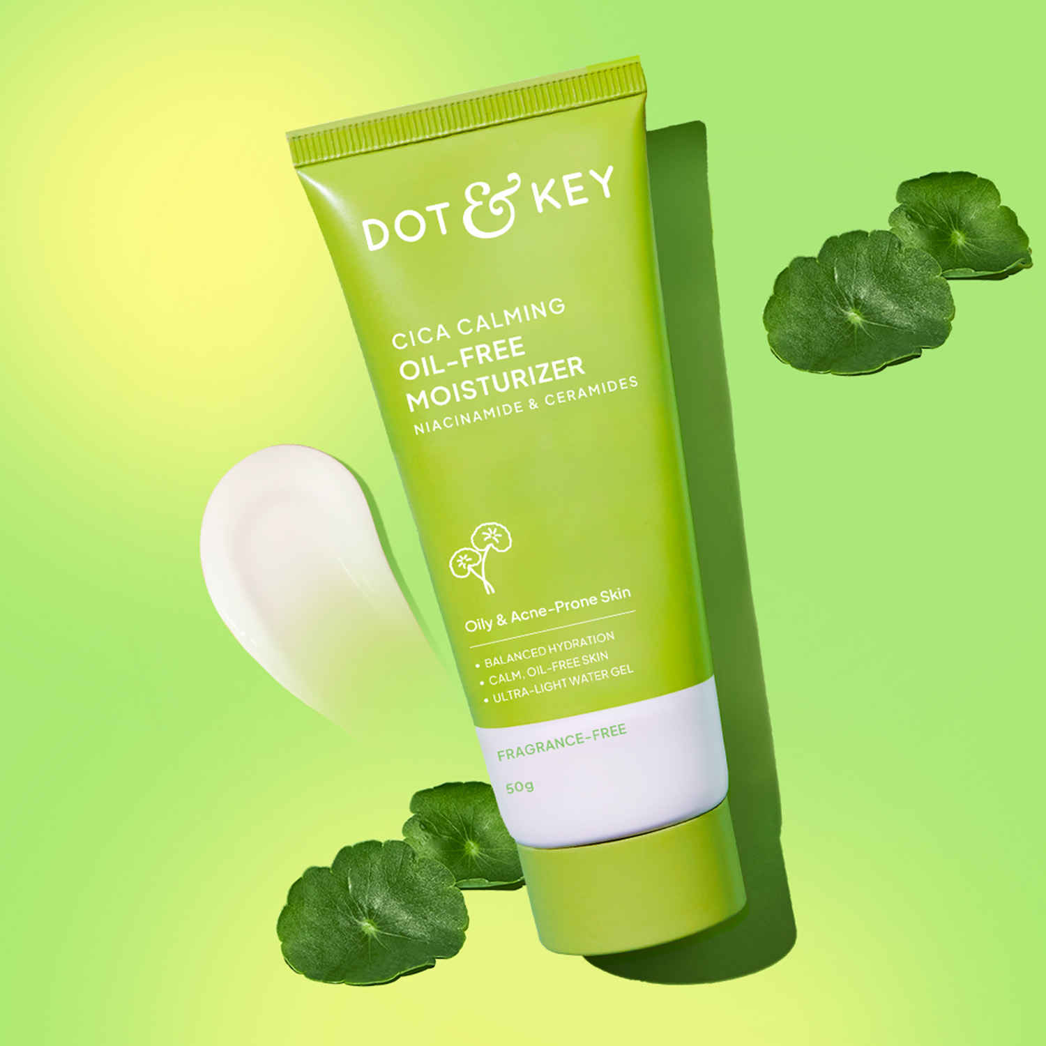 Buy Dot & Key CICA Calming Oil-Free Moisturizer Niacinamide & Ceramides, 50 gm - Purplle