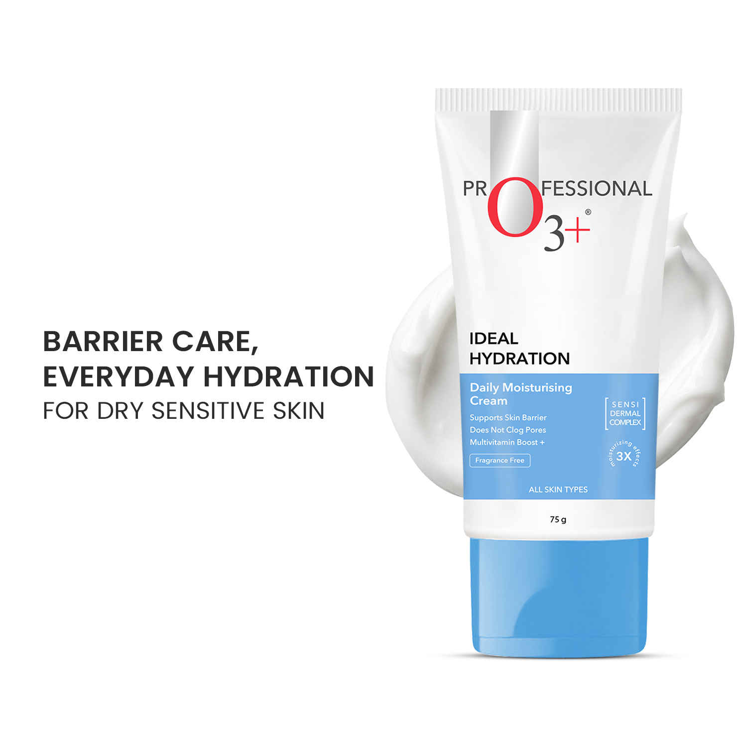 Buy O3+ Ideal hydration moisturisation with Hyaluronic acid for barrier repair 75 gm - Purplle