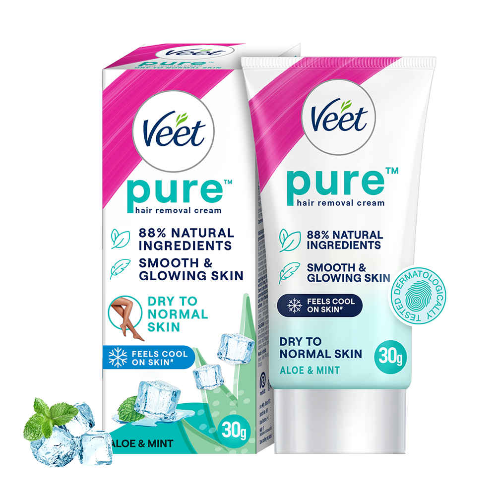 Buy Veet Pure Hair Removal Cream for Women | No Ammonia Smell | For Dry Skin 30 gm - Purplle