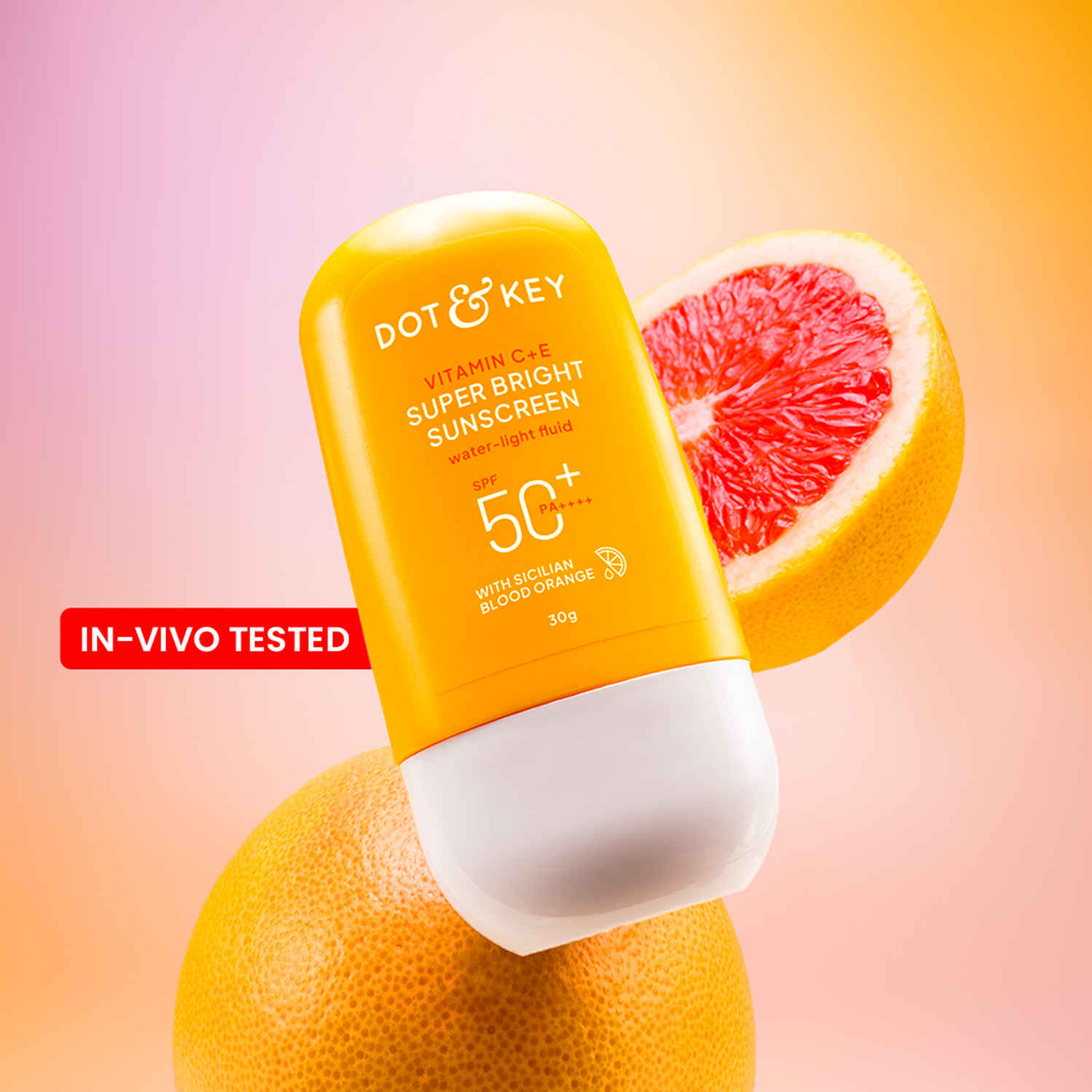 Buy Dot & Key Vitamin C+E Super Bright Sunscreen SPF 50+ PA++++, In-Vivo Tested Sunscreen for Even Toned & Glowing Skin - 30 gm - Purplle