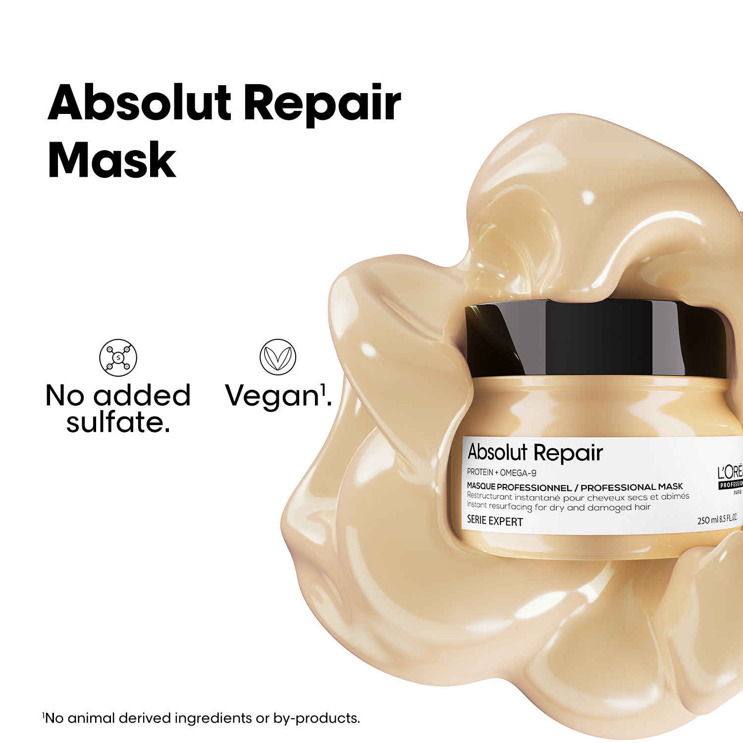 Buy L'Oreal Professionnel Absolut Repair Mask For Dry and Damaged Hair 250ml | With Wheat Protein - Purplle