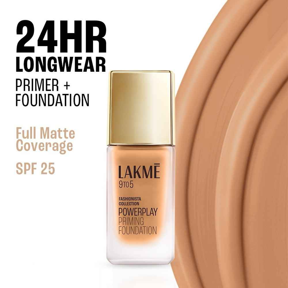 Buy Lakme 9 To 5 Fashionista Collection Powerplay Priming Foundation - Cool Rose C140 (25 ml) - Purplle