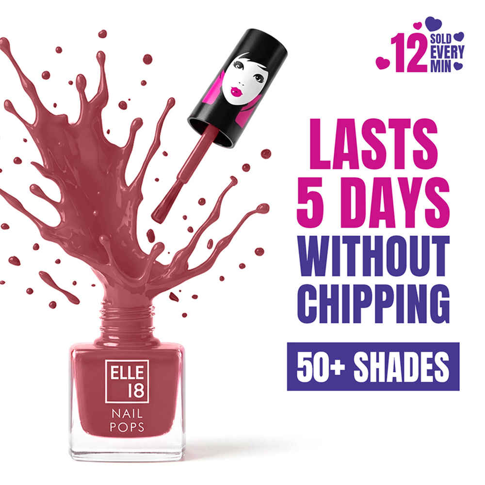 Buy Elle18 Nail Pops Nail Color 160 (5 ml) - Purplle
