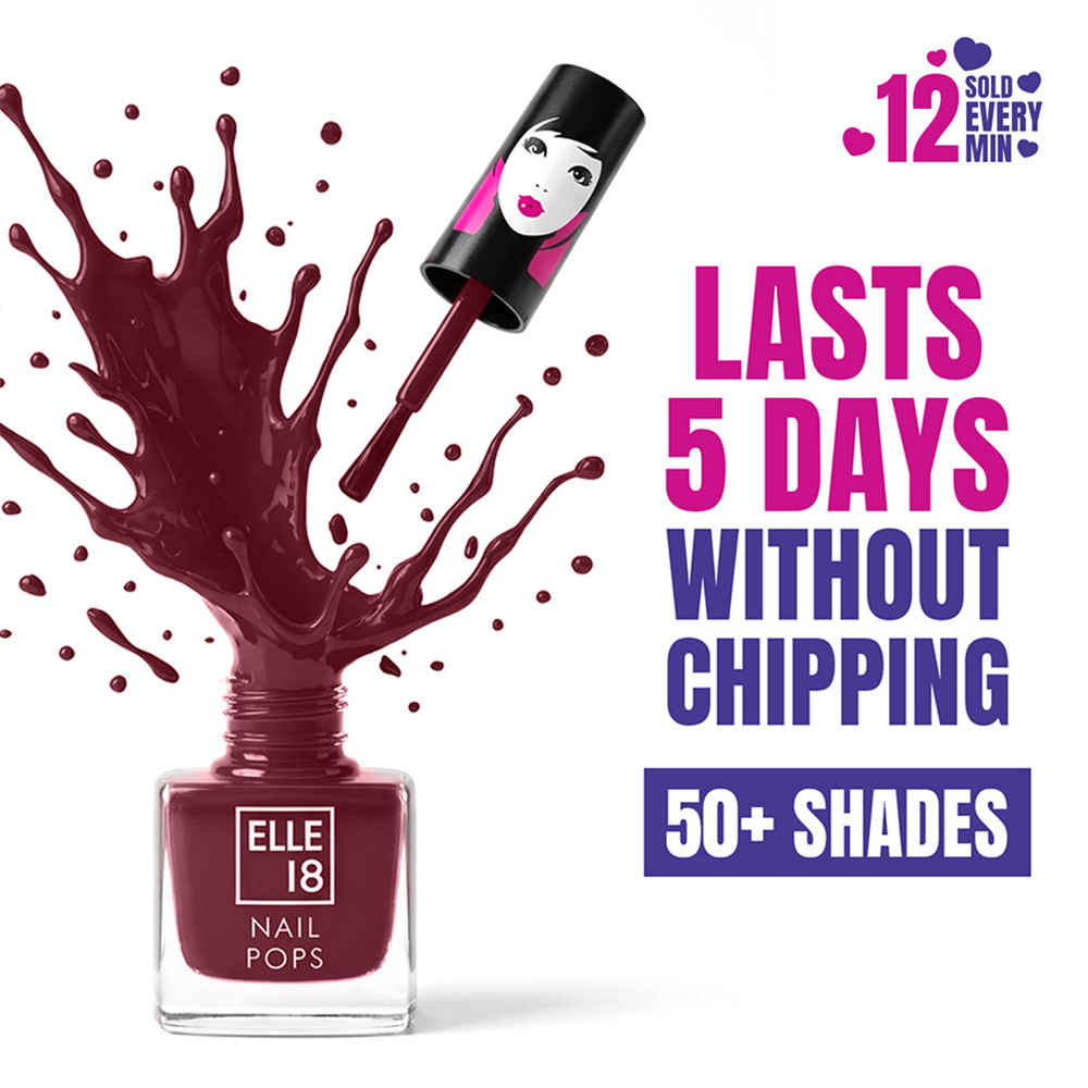 Buy Elle18 Nail Pops Nail Color - Shade 125 (5 ml) - Purplle