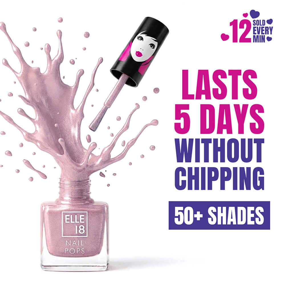 Buy Elle18 Nail Pops Nail Color Shade 08 (5 ml) - Purplle