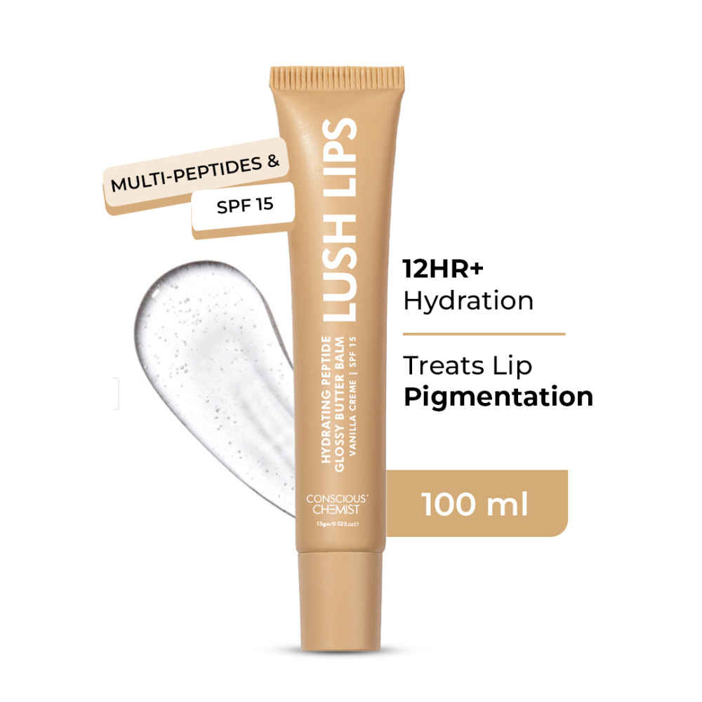 Buy Conscious Chemist Multi Peptide & Shea Butter Infused Lip balm With SPF 15 :- Vanilla (15 gm) - Purplle