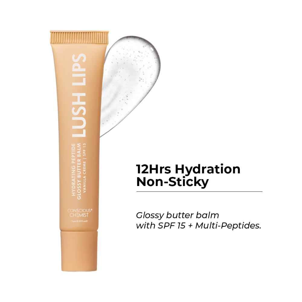 Buy Conscious Chemist Multi Peptide & Shea Butter Infused Lip balm With SPF 15 :- Vanilla (15 gm) - Purplle