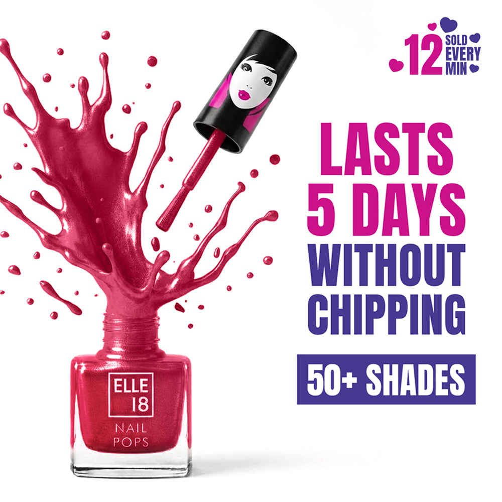 Buy Elle18 Nail Pops Nail Color- Shade 24 (5 ml) - Purplle