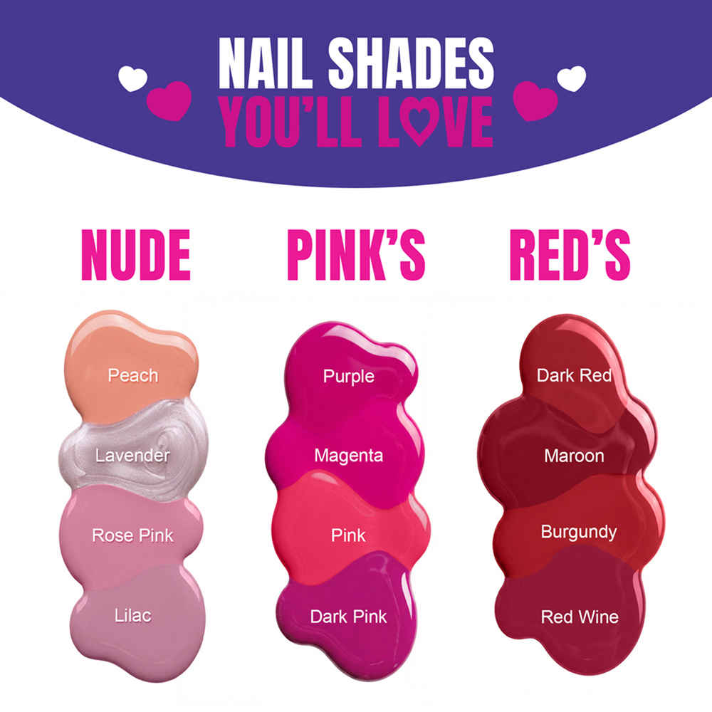 Buy Elle18 Nail Pops Nail Color - Shade 128 (5 ml) - Purplle