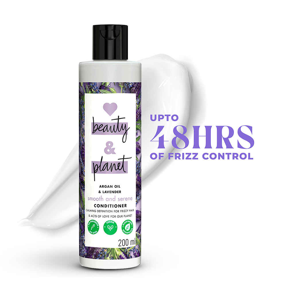 Buy Love Beauty Planet Argan Oil and Lavender Paraben Free Smooth and Serene Conditioner, 200 ml - Purplle