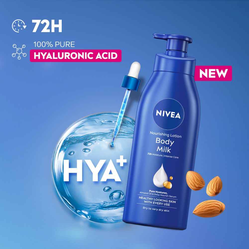 Buy NIVEA Body Lotion Nourishing Body Milk For Very Dry Skin 600 ml - Purplle