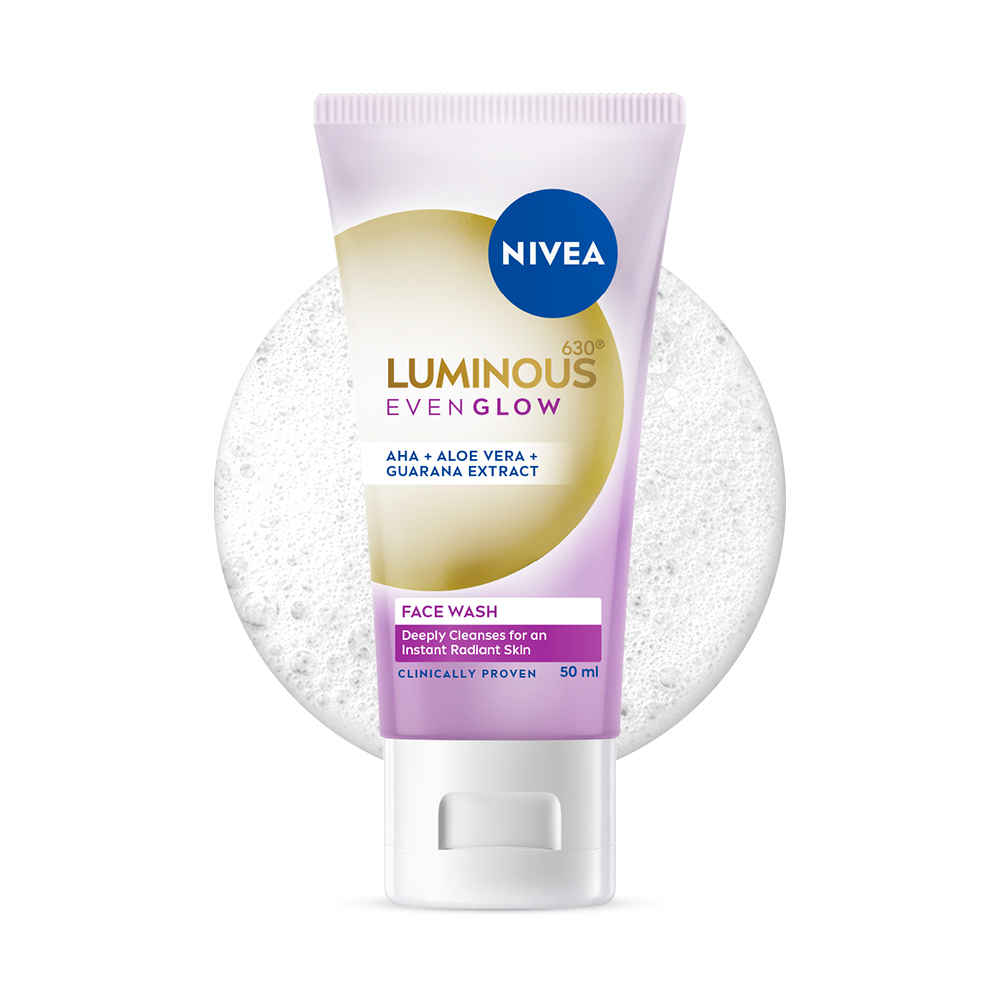 Buy NIVEA Luminous Even Glow Face Wash 50 ml - Purplle