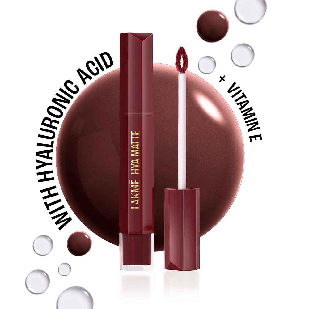 Buy Lakme 9to5 Hya Matte Lip Liquid + Hyaluronic Acid AfterhoursWine 5.3 ml - Purplle