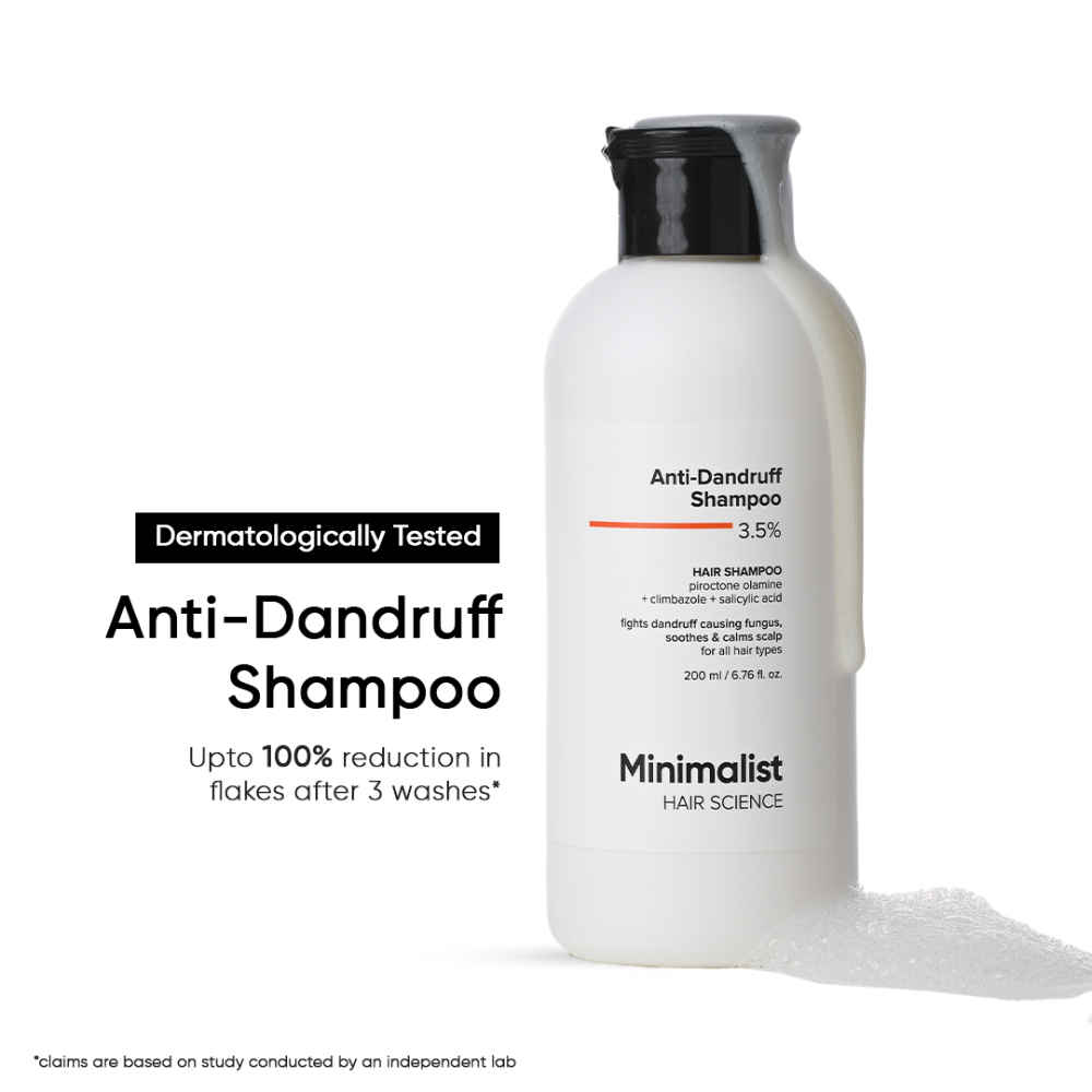 Buy Minimalist Anti-Dandruff Shampoo 3.5% (200 ml) - Purplle
