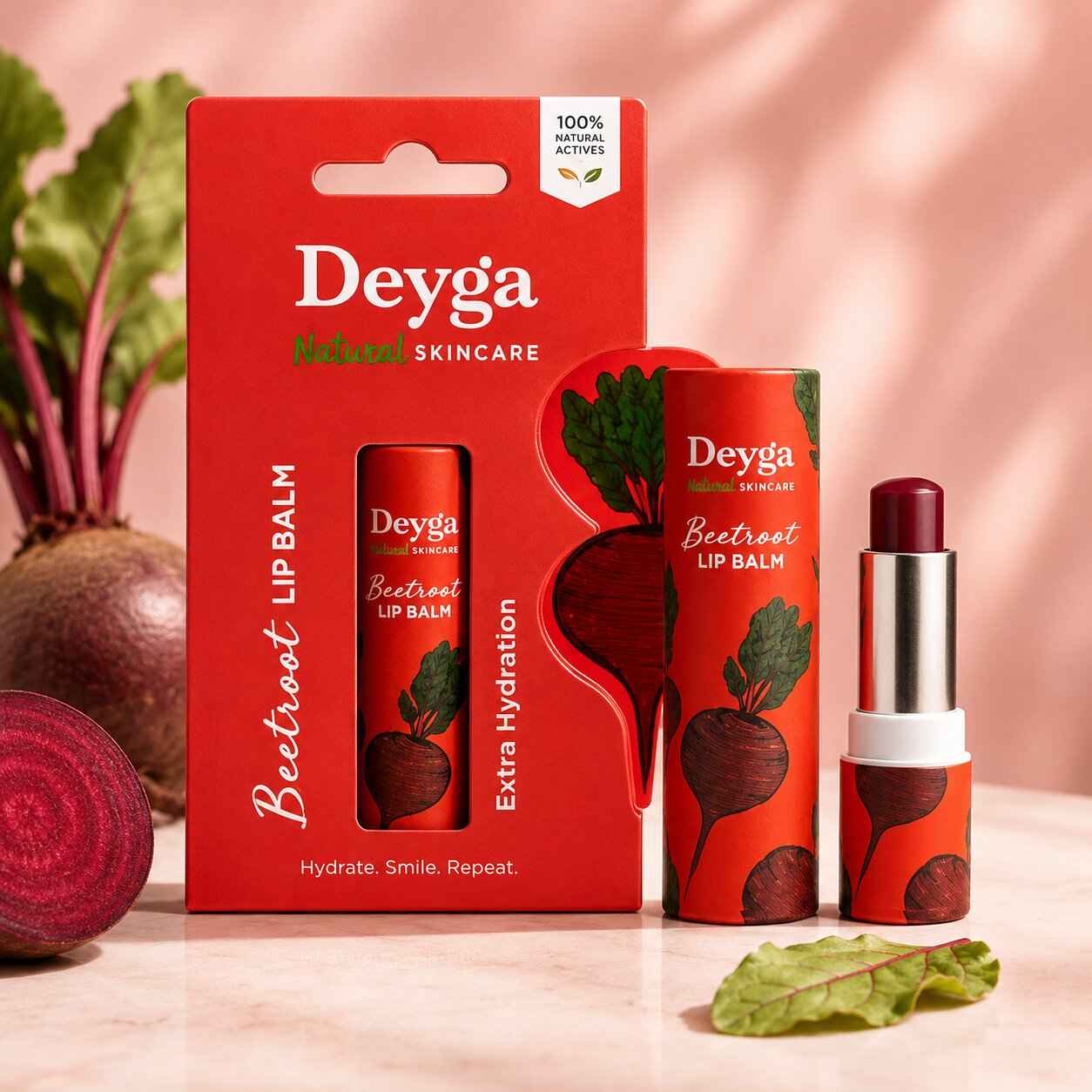 Buy Deyga Beetroot Lip Balm | Tinted Lip Care | For Dry & Chapped Lips | For Pigmented Lips | For Women & Men (Pack of 1, Stick Lip Balm) 5.5 gm - Purplle