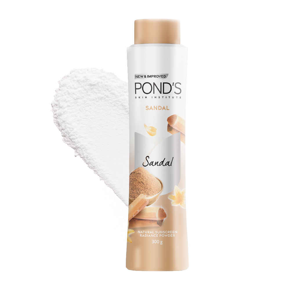 Buy Ponds Sandal Radiance Talcum Powder, 300 gm - Purplle