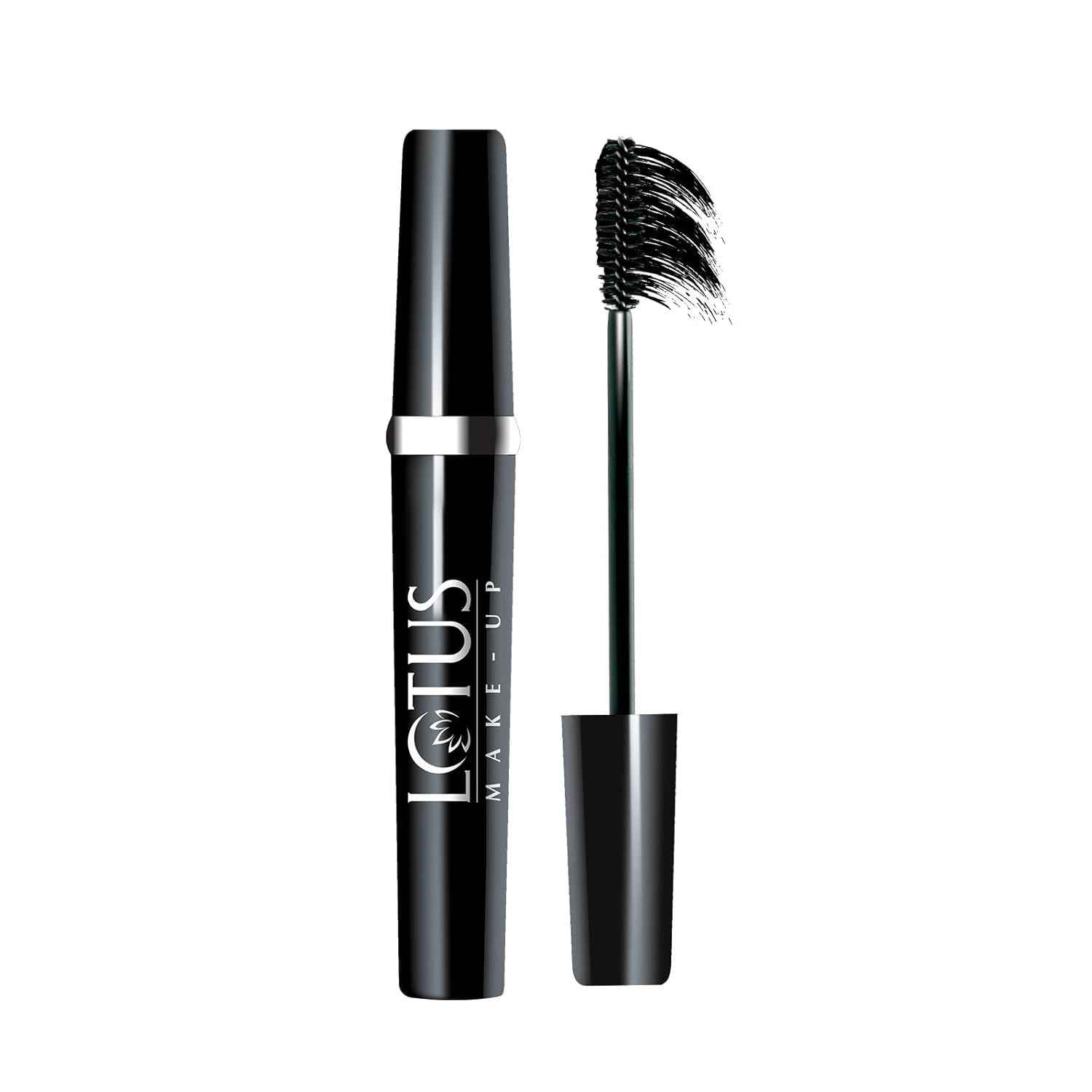 Buy Lotus Herbals Make-Up Black Maxlash Volumnising Botanical Waterproof Mascara Black | Smudge Proof | Vitamin E | 4 gm - Purplle