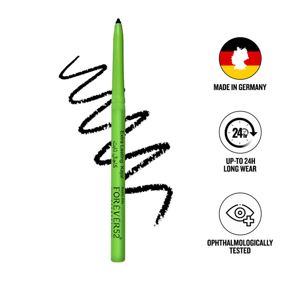 Buy Daily Life Forever52 Amazonic Kajal (Black) 0.35 gm - Purplle