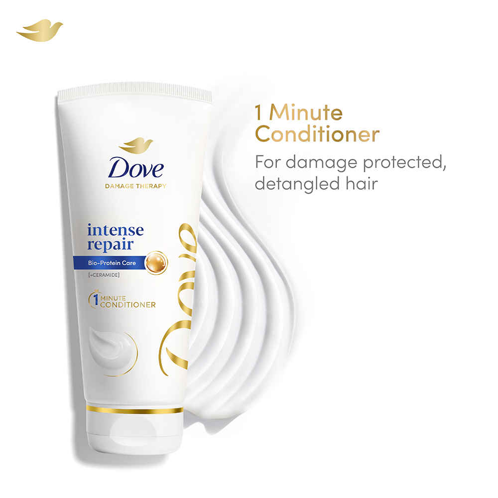 Buy Dove Intense Repair Conditioner, with Keratin Actives, 175 ml, for Hair Fall Control - Purplle