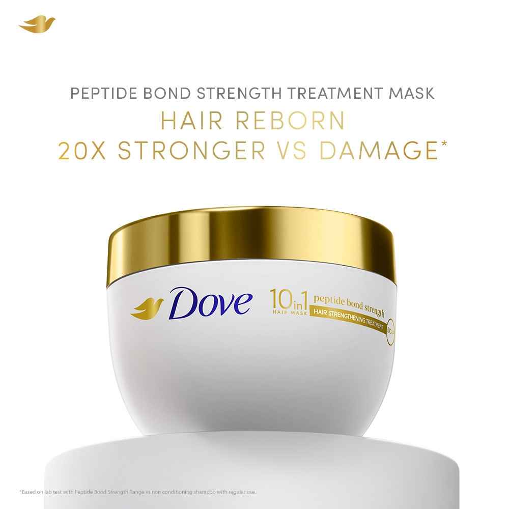 Buy Dove Peptide Bond Strength Hair Treatment Mask | 300 ml - Purplle