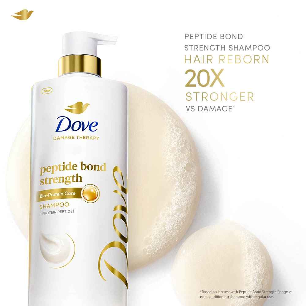 Buy Dove Peptide Bond Strength Shampoo | 650 ml - Purplle