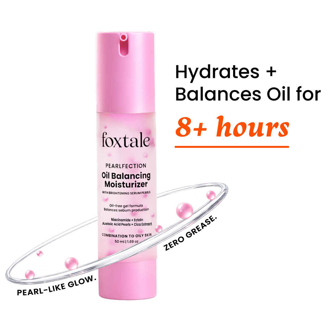 Buy Foxtale Oil Balancing Moisturizer | Oil-Free, Lightweight, Brightens skin & gives 8+ Hours Hydration 50 ml - Purplle