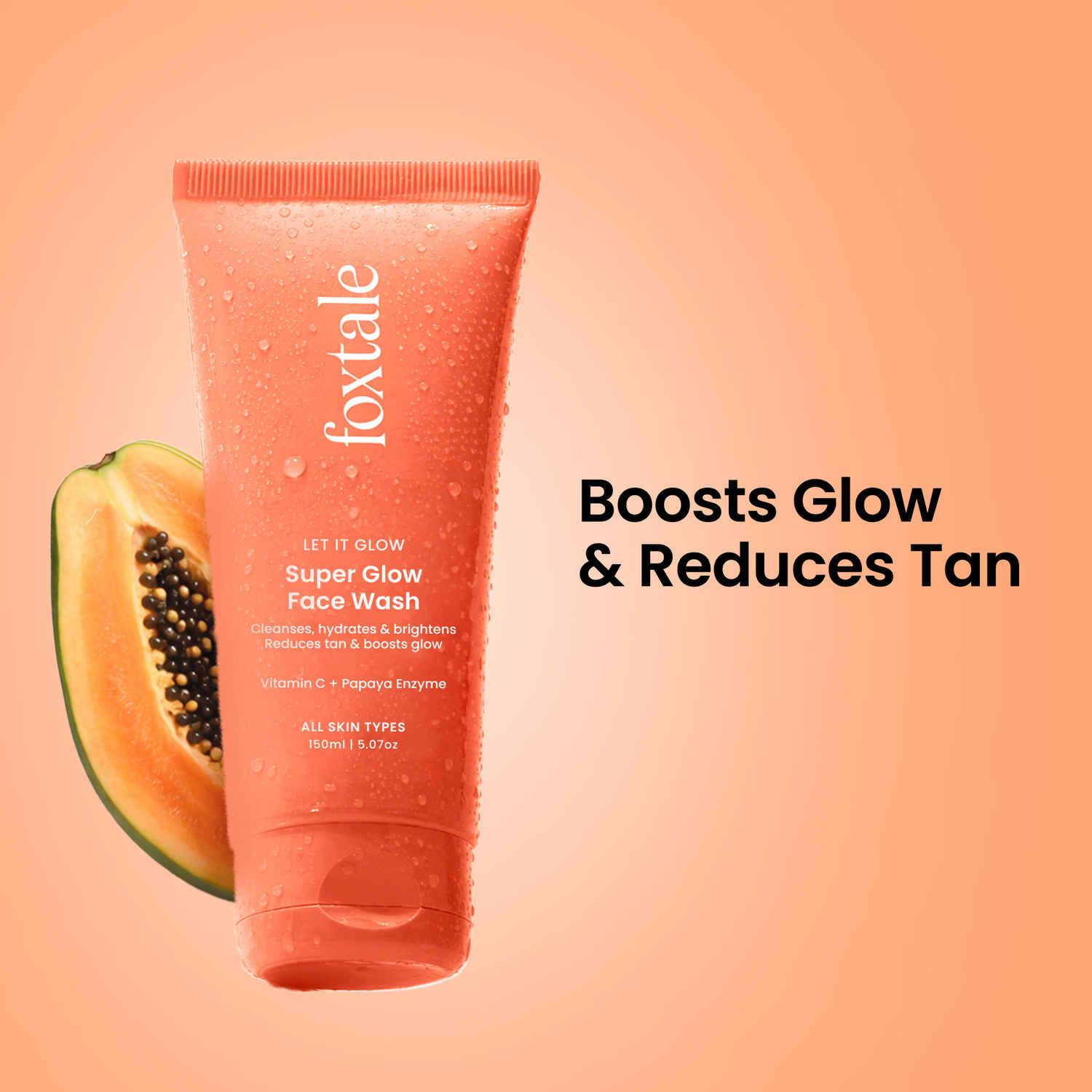Buy Foxtale Super Glow Face Wash, reduces tan, Boosts Glow - 150 ml - Purplle