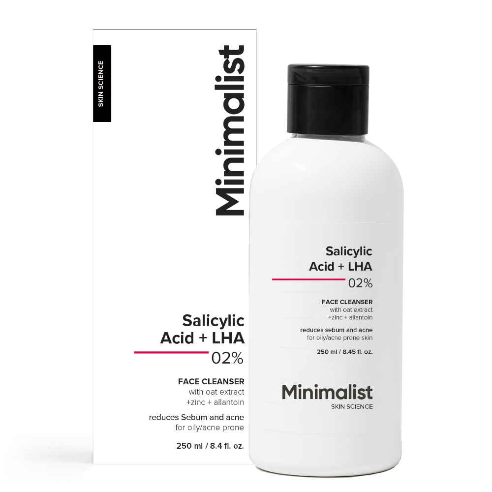 Buy Minimalist Salicylic Acid + LHA 02% Cleanser- 250 ml - Purplle
