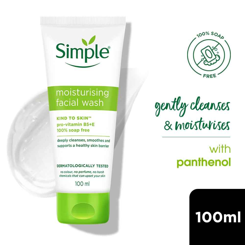 Buy Simple Kind to Skin Moisturising Facial Wash 100 ml - Purplle