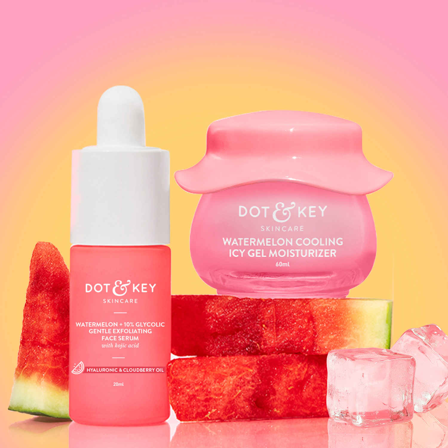 Buy Dot & Key Watermelon Hydration & Glycolic Glow Skin Care Kit Combo of 2 - Purplle