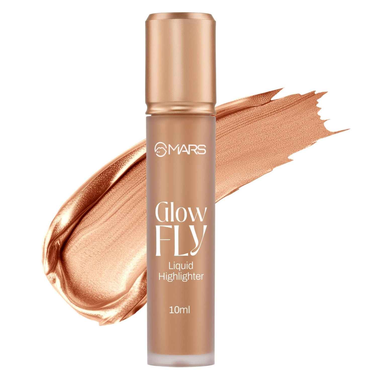 Buy Mars Glow Fly Liquid Highlighter (10 ml) (03-Winged Gold) | Enriched With Sunflower Seed Oil | Radiant Glow | No Chunky Particles | Light-Weight & Long-Lasting | Ultra Blendable Formula - Purplle