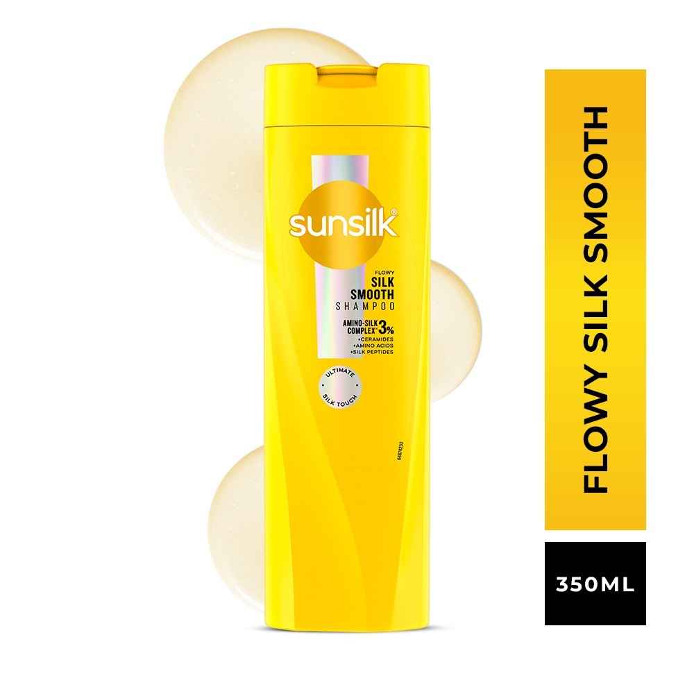 Buy Sunsilk Flowy silk Smooth Smooth Shampoo 350 ml - Purplle