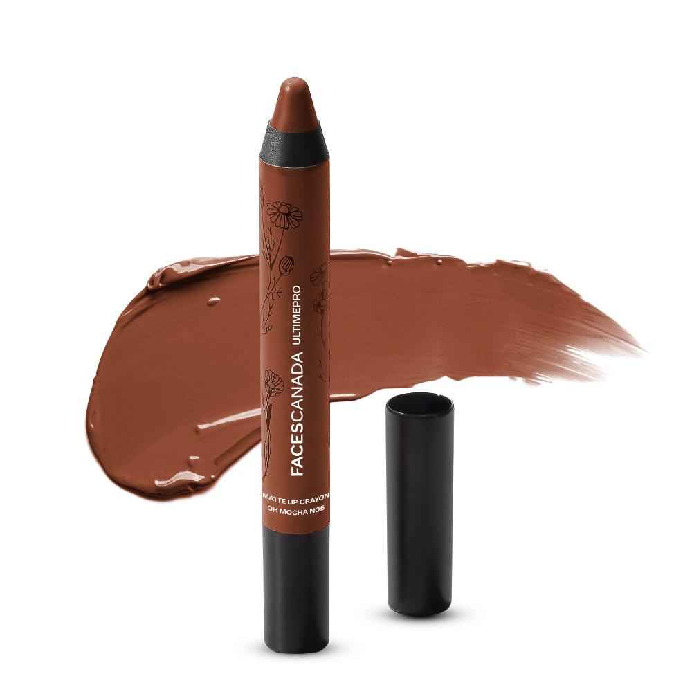 Buy FACES CANADA Ultime Pro Matte Lip Crayon - Oh Mocha N05, 2.8 gm - Purplle