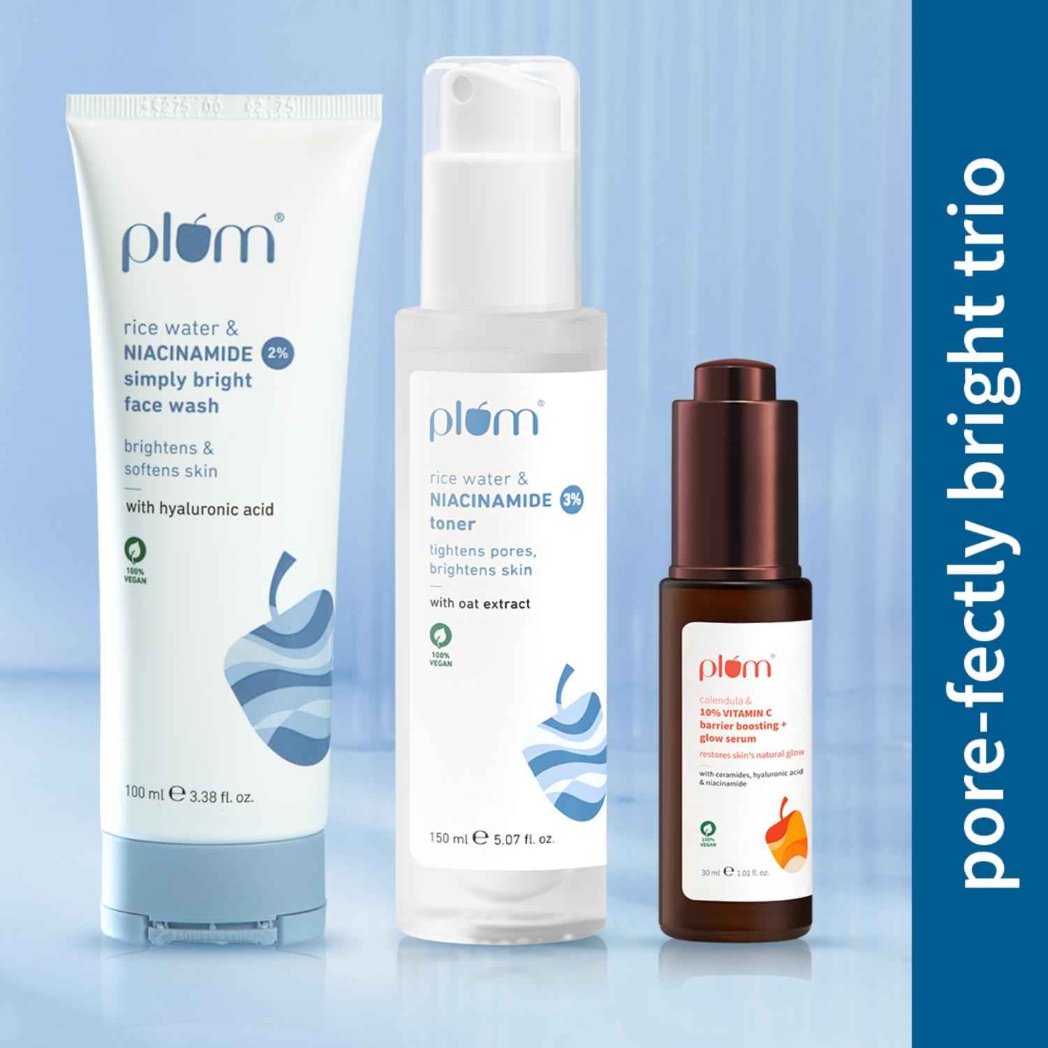 Buy Plum Cleanse tone and glow routine - Combo of 3 - Purplle