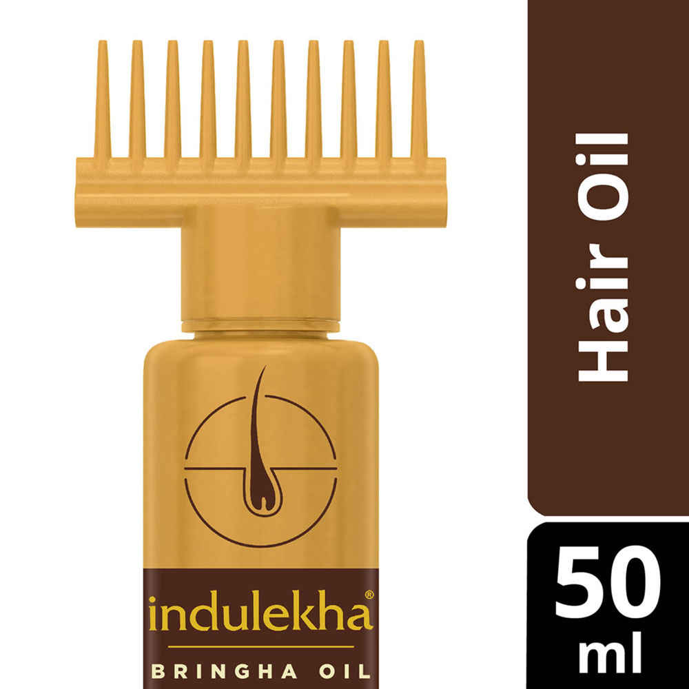Buy Indulekha Bringha Hair Oil, with 11 Herbs, Ayurvedic Hair Oil for Hair Growth, 50 ml - Purplle