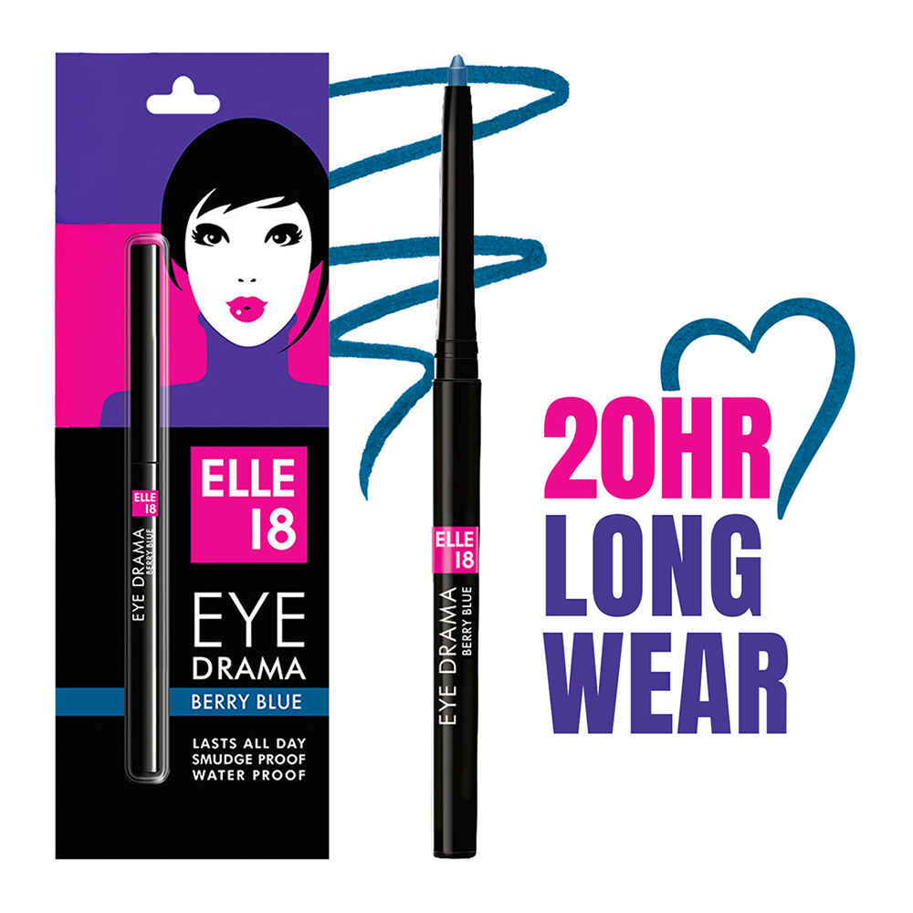 Buy Elle18 Eye Drama Berry Blue 0.35 gm - Purplle