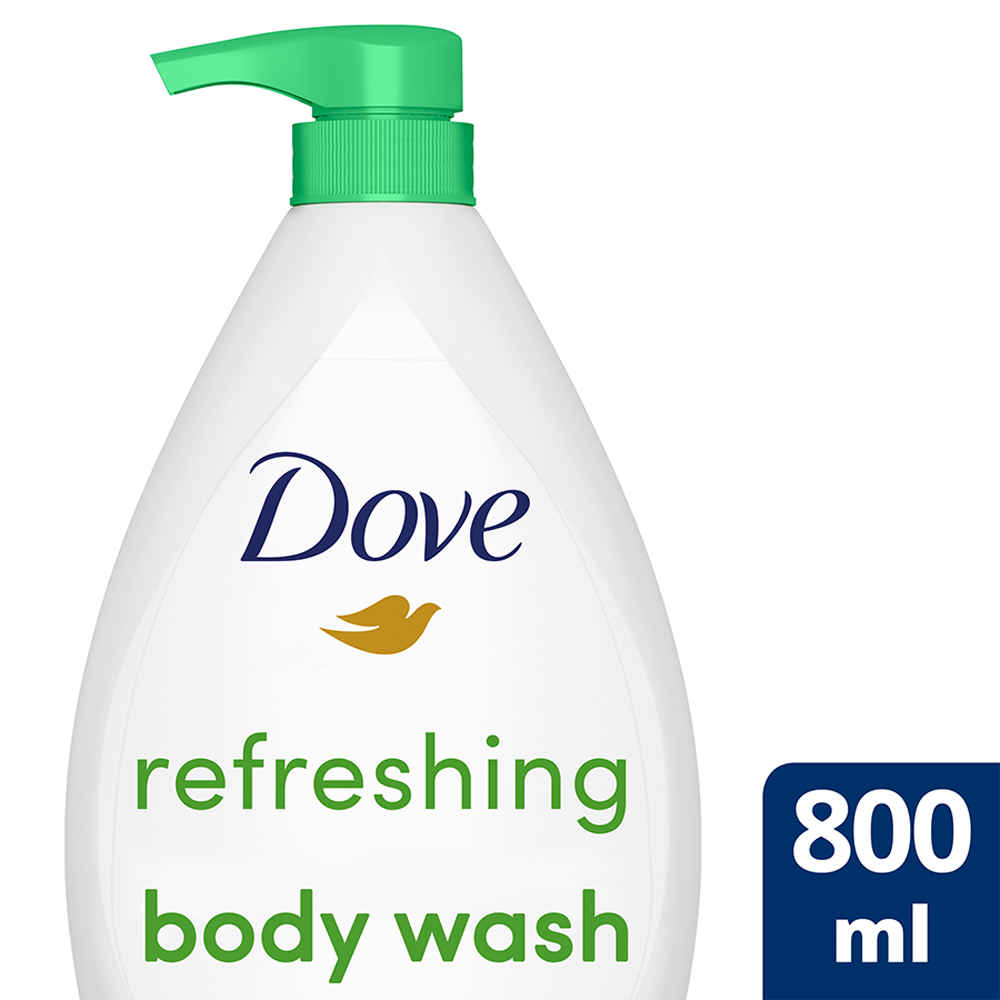 Buy Dove Refreshing Body Wash, with Cucumber & Green Tea Scent (800 ml) - Purplle