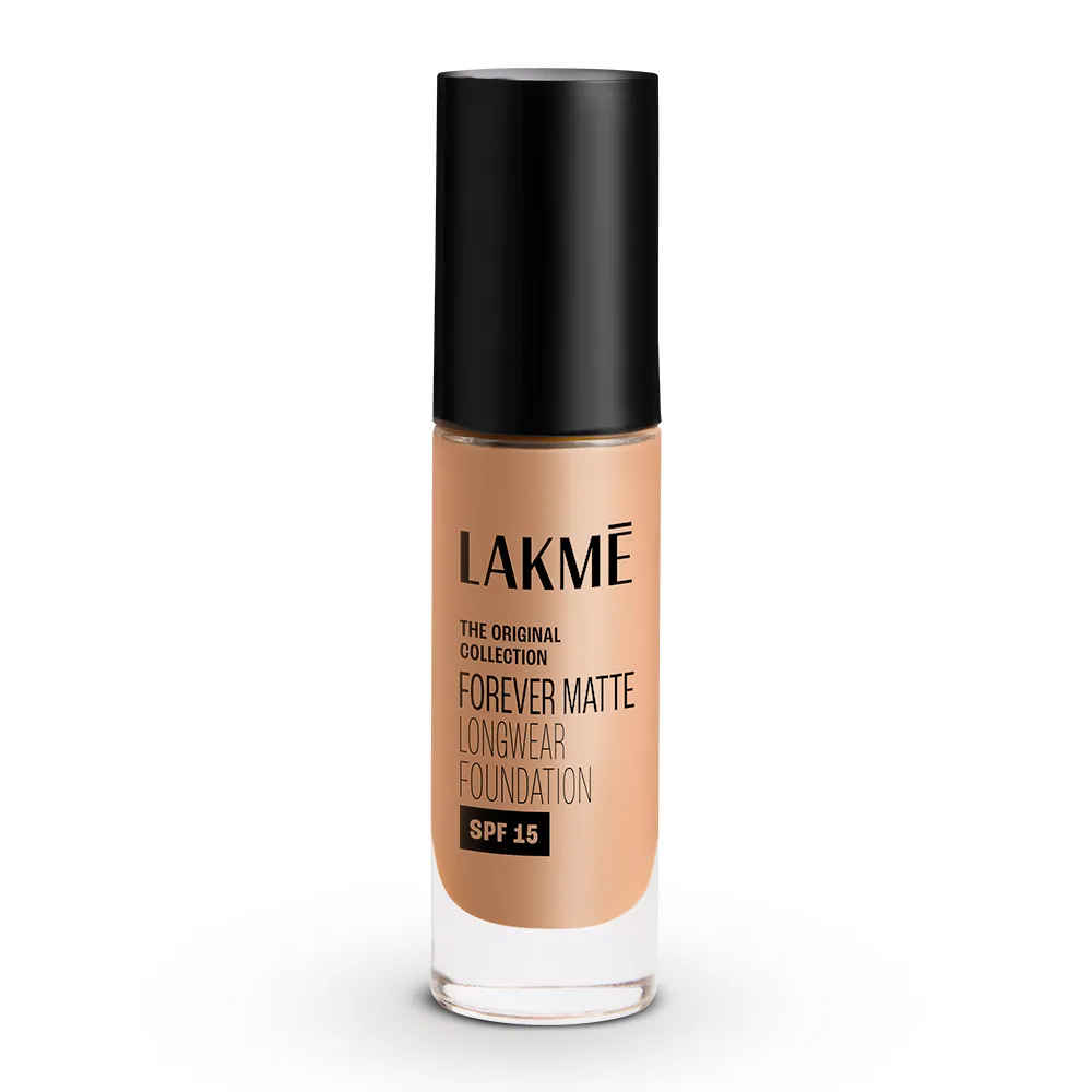 Buy Lakme Forever Matte Longwear Foundation, Warm Natural, 25 ml - Purplle