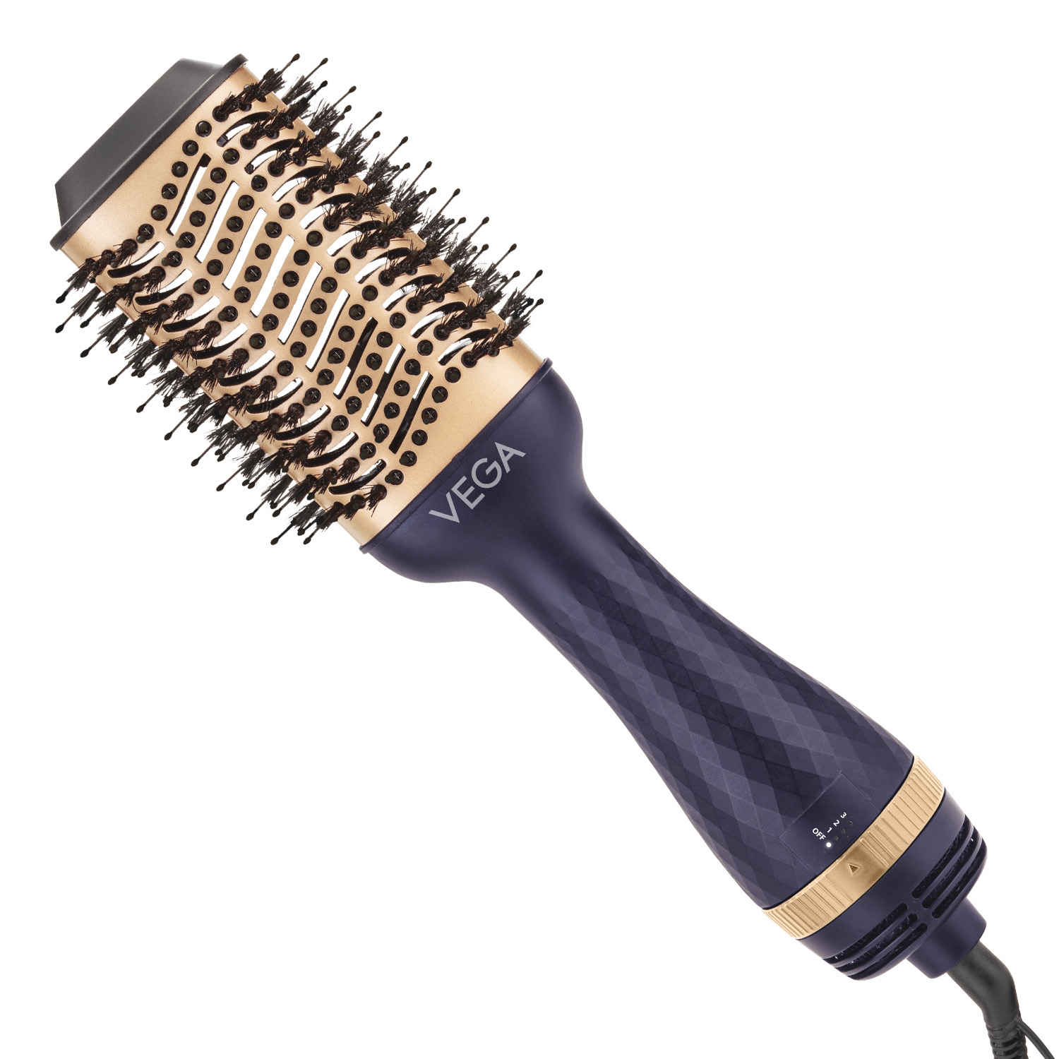 Buy VEGA Pro Volumizer Hair Blow Dryer Brush, 3 in 1 Hot Air Brush, 360° Airflow Vent, 3 Heat/2 Speed Settings For Hair Style, Ceramic Tourmaline Coating Brush Head, 1200 W (VHSD-02) 1 pc - Purplle