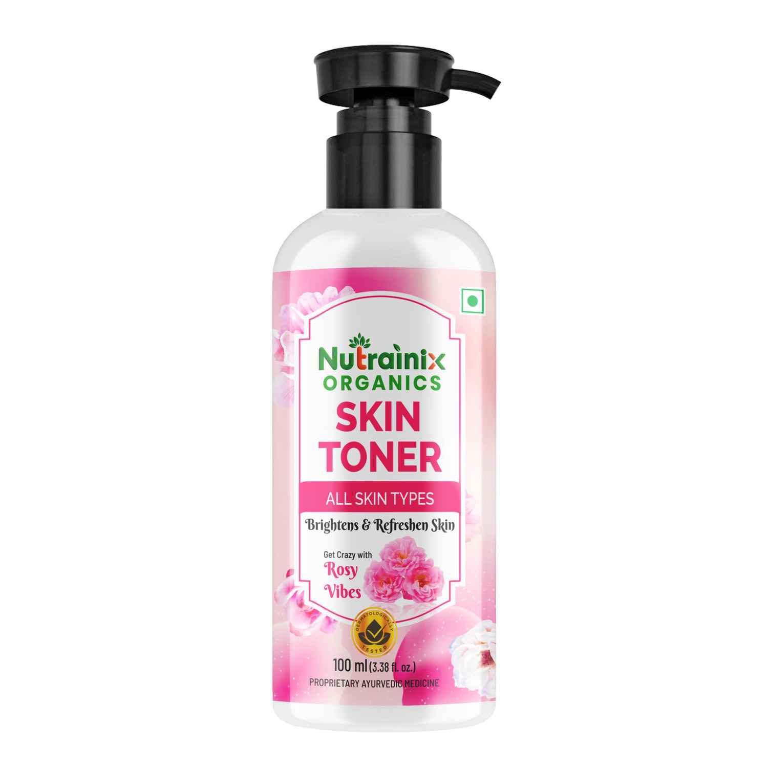 Buy Nutrainix Organics Glow Revival Skin Toner, Rose & Aloe Hydration for Radiant, Balanced Skin - 100 ml - Purplle