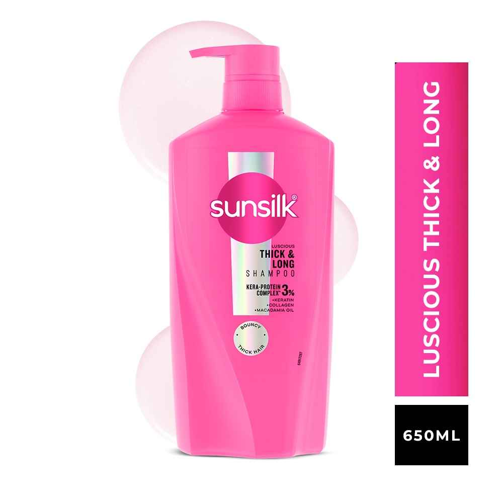 Buy Sunsilk Luscious Thick & Long Shampoo 650 ml - Purplle