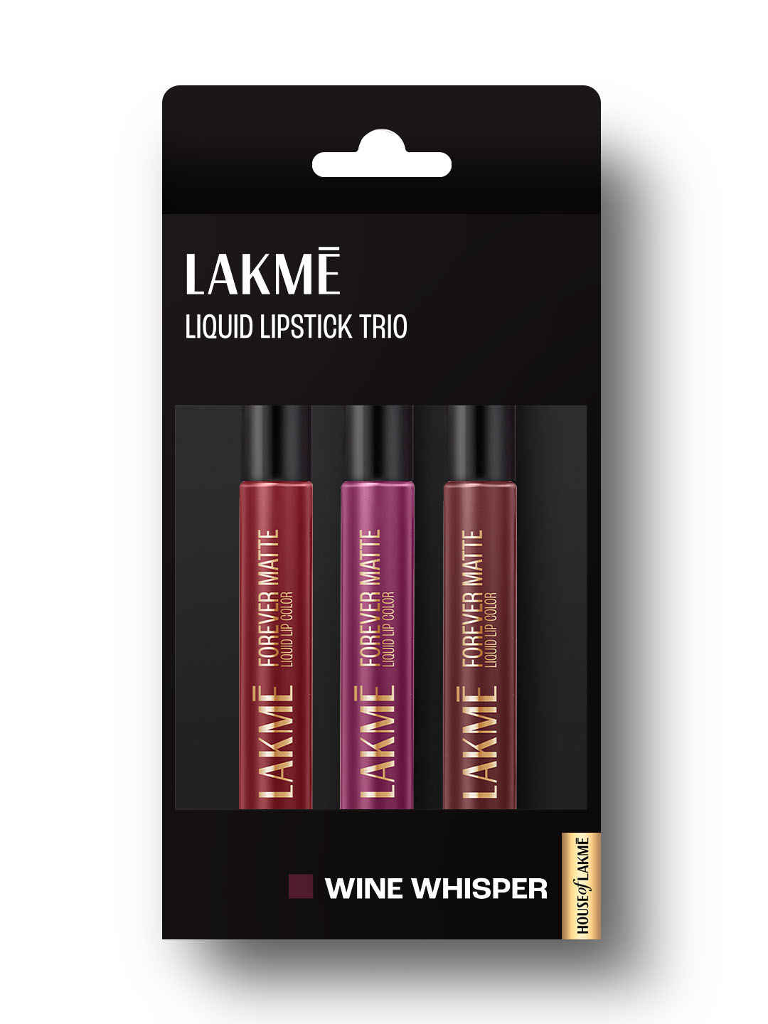 Buy Lakme Liquid Lipstick Trio- Wine Whisper, Forever Matte, Pack of 3, Light-weight, 16.8 ml - Purplle